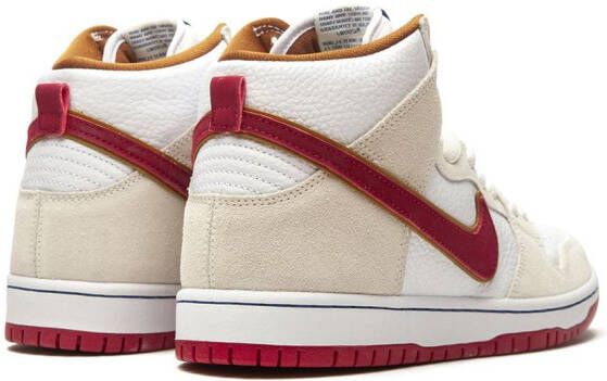 Nike SB Dunk High "Team Crimson" sneakers White