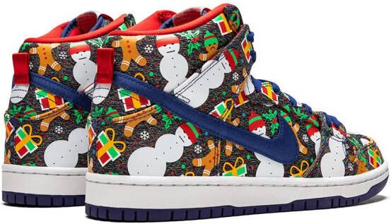 Nike SB Dunk High TRD QS "Ugly Christmas Sweater" sneakers Blue