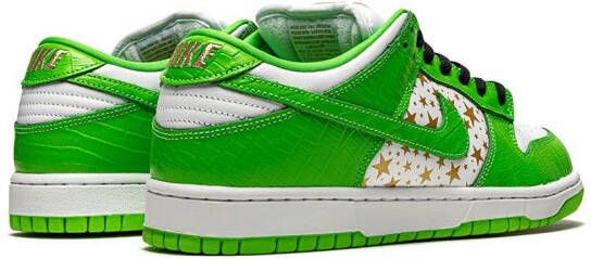 Nike x Supreme SB Dunk Low "Stars Mean Green" sneakers