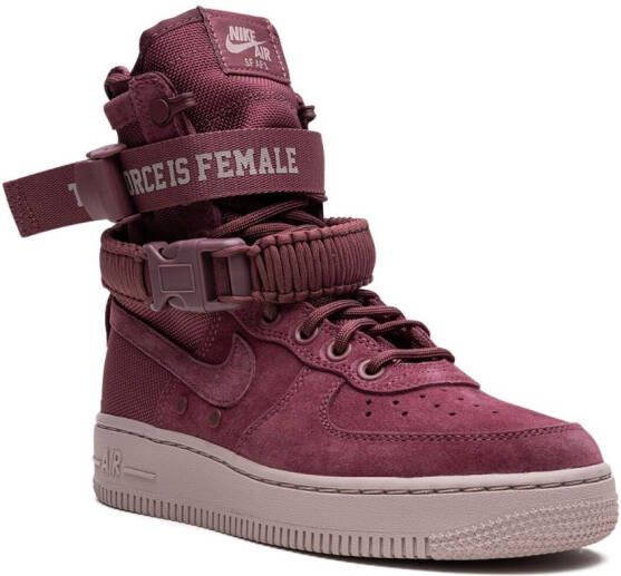 Nike SF Air Force 1 "Force Is Female" high-top sneakers Red