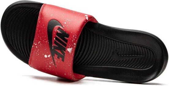 Nike Victori One Print "Paint Splatter" slides Red