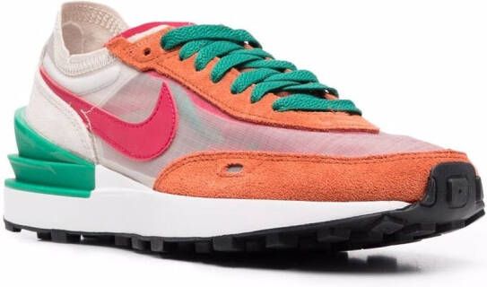 Nike Waffle One low-top sneakers Orange