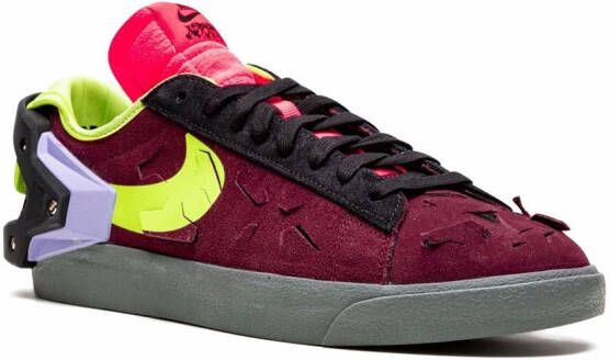 Nike x Acronym Blazer Low "Night Maroon" sneakers Red