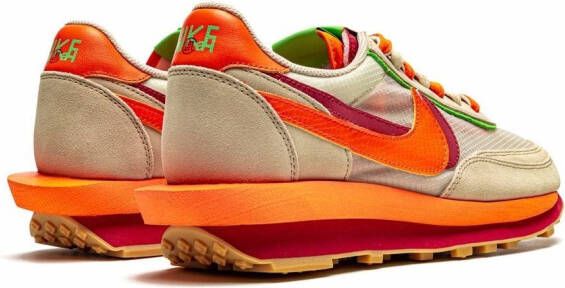 Nike x sacai x CLOT LDWaffle "Net Orange Blaze" sneakers Neutrals