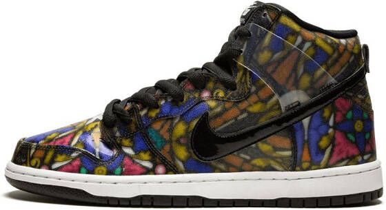 Nike x Concepts Dunk Hi Pro SB "Stained Glass Special Box" sneakers Black