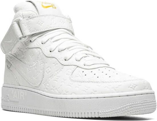 Nike x Louis Vuitton x Virgil Abloh Air Force 1 Mid "White White" sneakers