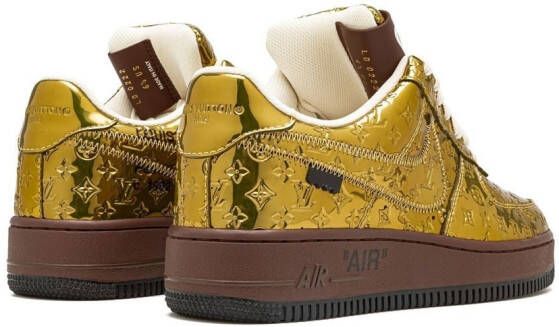 Nike x Louis Vuitton Air Force 1 Low "Virgil Abloh Metallic Gold" sneakers