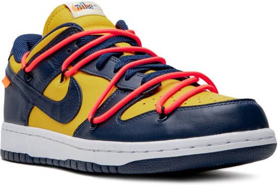 Nike X Off-White Dunk Low "University Gold" sneakers Blue