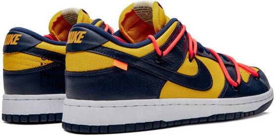 Nike X Off-White Dunk Low "University Gold" sneakers Blue
