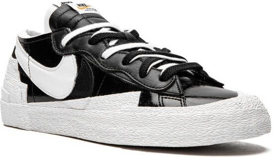 Nike x sacai Blazer Low "White Patent Leather" sneakers - Picture 6