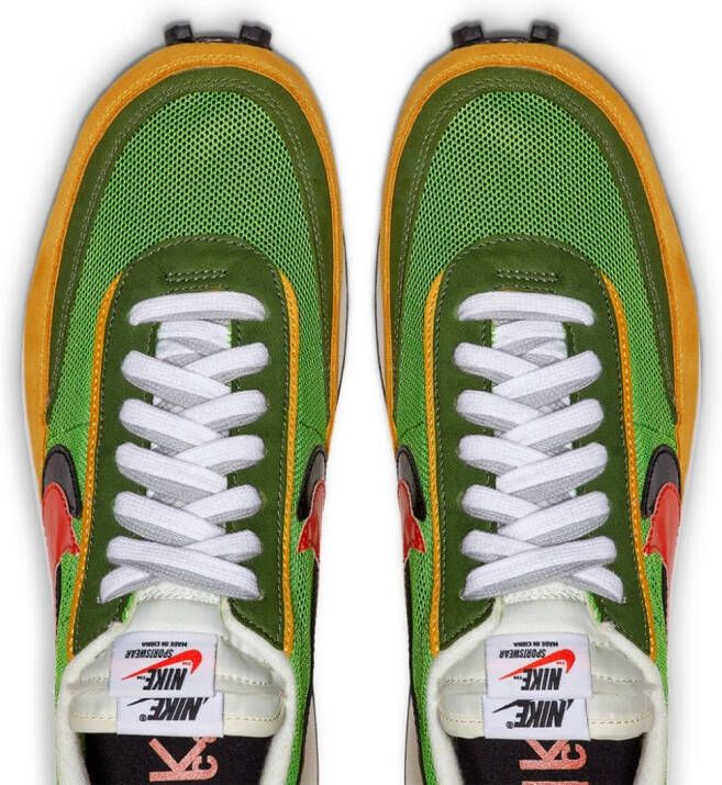 Nike x sacai LdWaffle "Green Gusto" sneakers