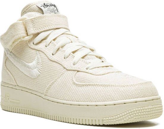 Nike x Stussy Air Force 1 Mid "Fossil" sneakers Neutrals