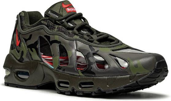 Nike x Supreme Air Max 96 "Camo" sneakers Green