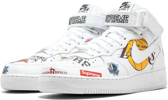 Nike x Supreme x NBA x Air Force 1 MID 07 sneakers White