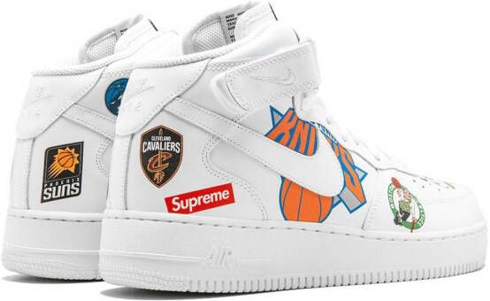 Nike x Supreme x NBA x Air Force 1 MID 07 sneakers White