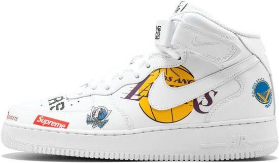 Nike x Supreme x NBA x Air Force 1 MID 07 sneakers White