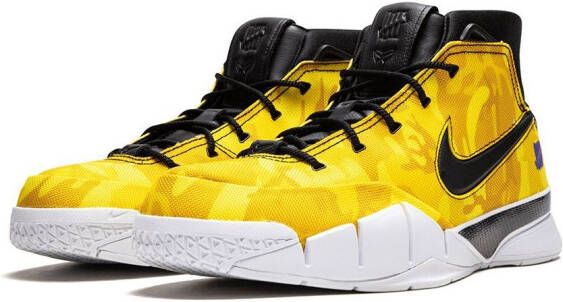 Nike x Undefeated Kobe 1 Protro PE "LeBron PE Yellow Camo" sneakers