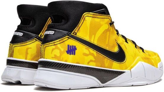 Nike x Undefeated Kobe 1 Protro PE "LeBron PE Yellow Camo" sneakers