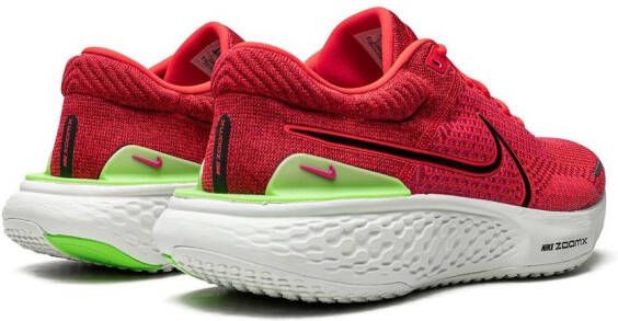 Nike ZoomX Invincible Run Flyknit "Siren Red Black-Team Red-Green" sneakers