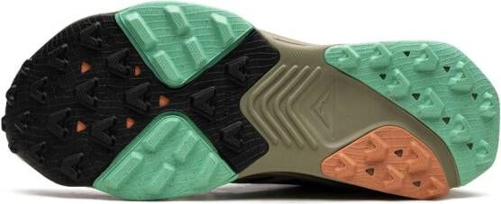 Nike ZoomX Zegama Trail "Light Slate Grey Glow Green Bone Black" sneakers Blue