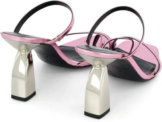 Nodaleto Angel A 90mm leather mules Pink