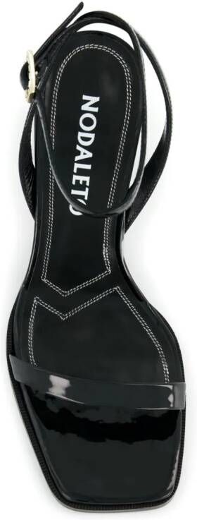 Nodaleto Angel E 90mm leather sandals Black