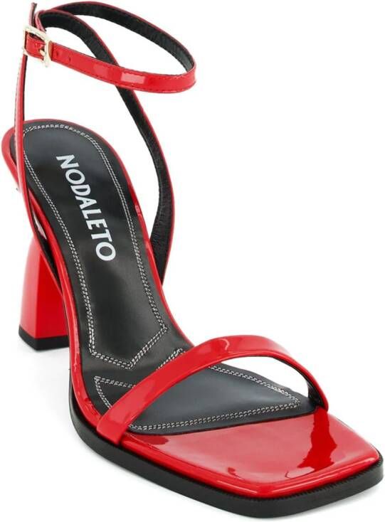 Nodaleto Angel E 90mm leather sandals Red
