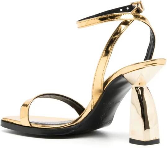 Nodaleto Angel E 90mm metallic sandals Gold