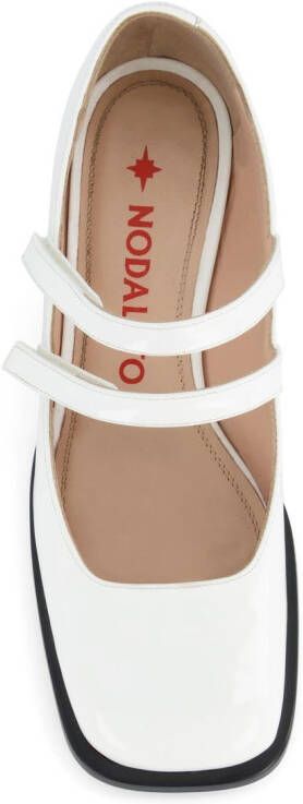 Nodaleto Bacara patent mary-jane shoes White