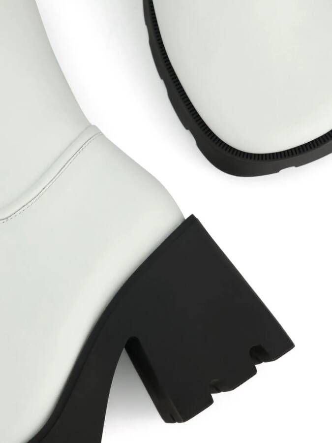 Nodaleto Bulla 90mm leather boots White