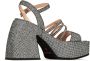 Nodaleto Bulla Chibi 105mm glitter sandals Black - Thumbnail 3
