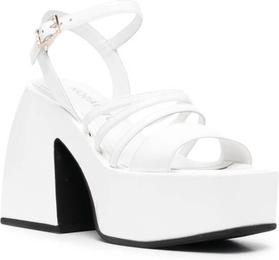 Nodaleto Bulla Chibi 110mm platform sandals White