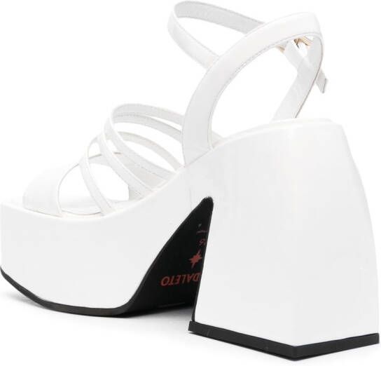 Nodaleto Bulla Chibi 110mm platform sandals White