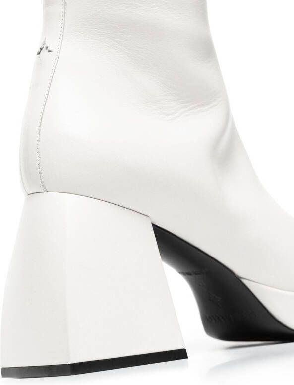 Nodaleto Bulla Corta 85mm platform boots White