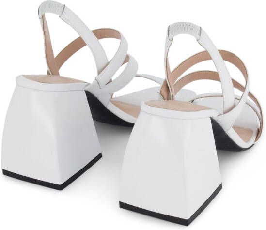 Nodaleto Bulla Gemini 90mm leather sandals White