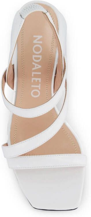 Nodaleto Bulla Gemini 90mm leather sandals White