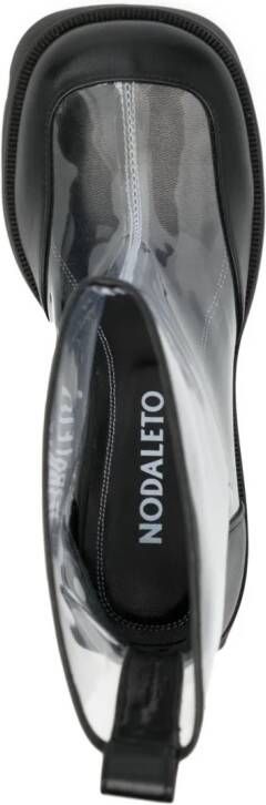 Nodaleto Bulla leather-trimmed boots Black