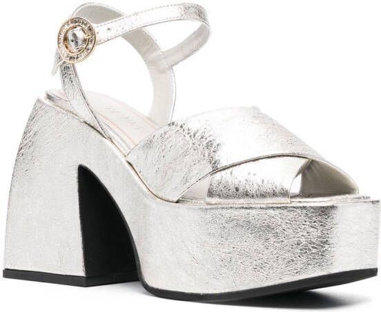Nodaleto Bulla metallic 120mm sandals