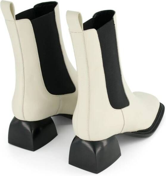 Nodaleto Bulla Nellie panelled leather boots White