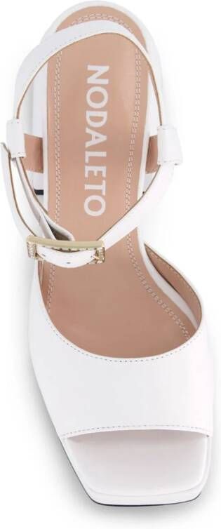 Nodaleto Bulla Ness 90 leather sandals White