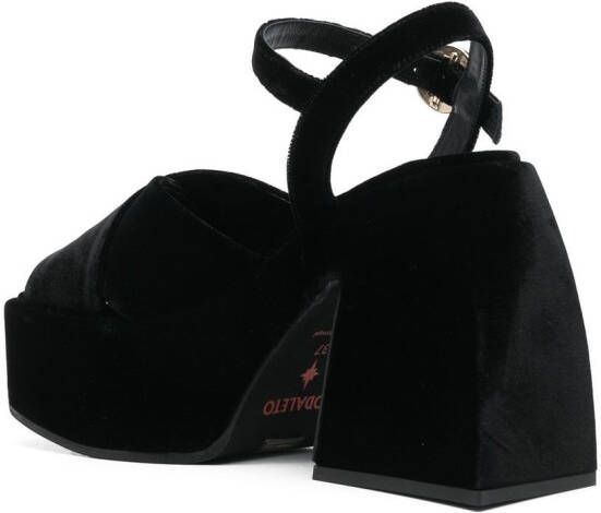 Nodaleto Bulla velvet 120mm sandals Black