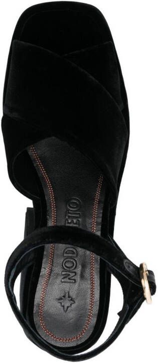 Nodaleto Bulla velvet 120mm sandals Black