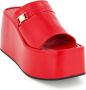 Nodaleto Bulla Yelena 105mm wedge sandals Red - Thumbnail 2