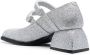 Nodaleto glitter-detail leather sandals Silver - Thumbnail 3