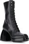 Nodaleto lace-up high heel boots Black - Thumbnail 2