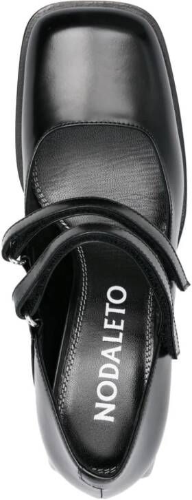 Nodaleto square-toe 50mm leather pumps Black