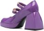 Nodaleto square-toe leather sandals Purple - Thumbnail 3