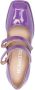 Nodaleto square-toe leather sandals Purple - Thumbnail 4