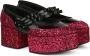 Noir Kei Ninomiya glittered platform loafers Black - Thumbnail 2