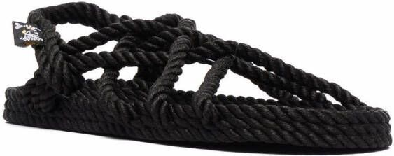 Nomadic State of Mind strappy rope sandals Black